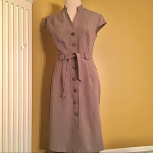 CONNECTED APPAREL BELTED DRESS